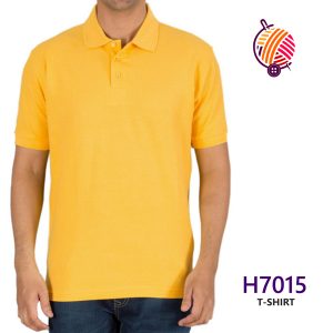 Golden Yellow T-Shirt 7015-Polo-T-shirts-Collar-T-shirts-in-hyderabad
