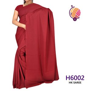 Maroon Housekeeping Saree