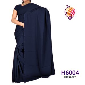 Navy Blue Housekeeping Saree