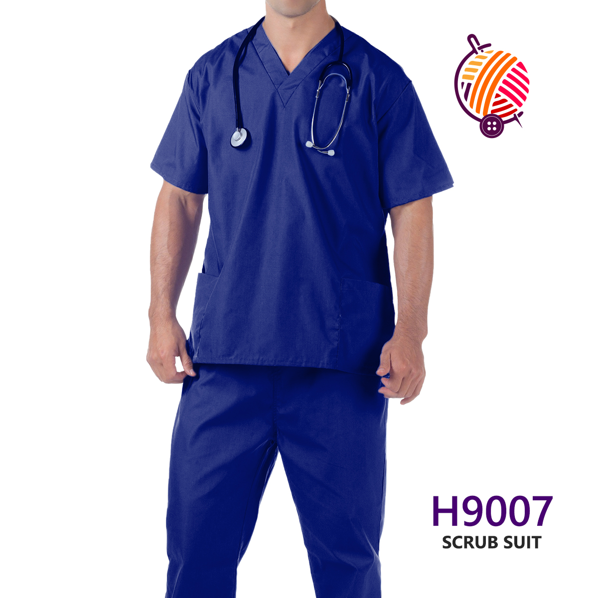 Blue scrub on sale dress