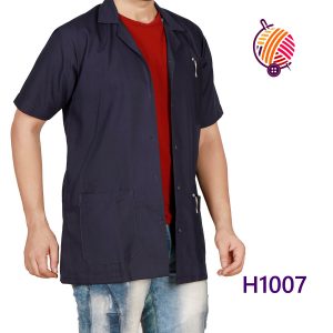 Navy Blue Lab Coat H1007